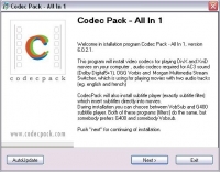 Codec Pack All in 1, sada kodeků pro váš počítač