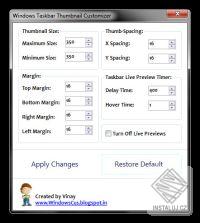 Windows Taskbar Thumbnail Customizer