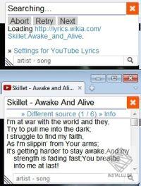 YouTube Lyrics Safari