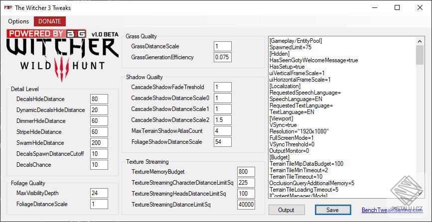 The Witcher 3 Tweaks