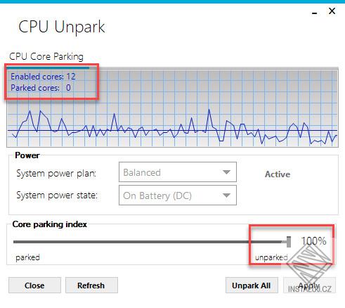 Unpark CPU