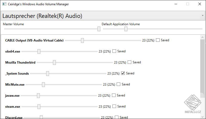 Windows Audio Volume Manager