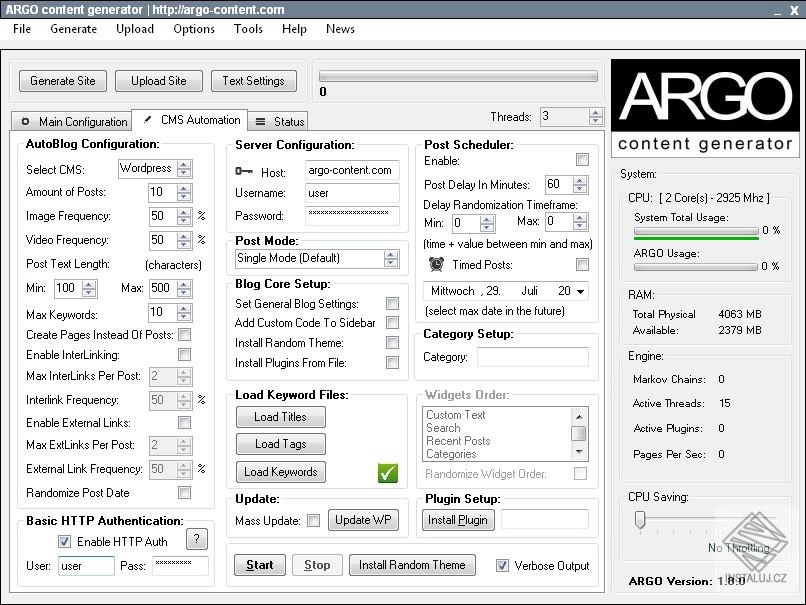 ARGO Content Generator