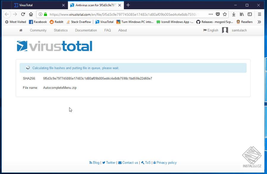 VirusTotal Uploader