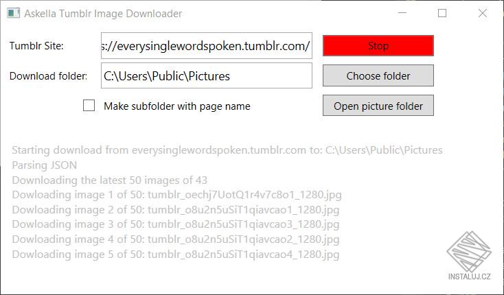 Askella Tumblr Image Downloader