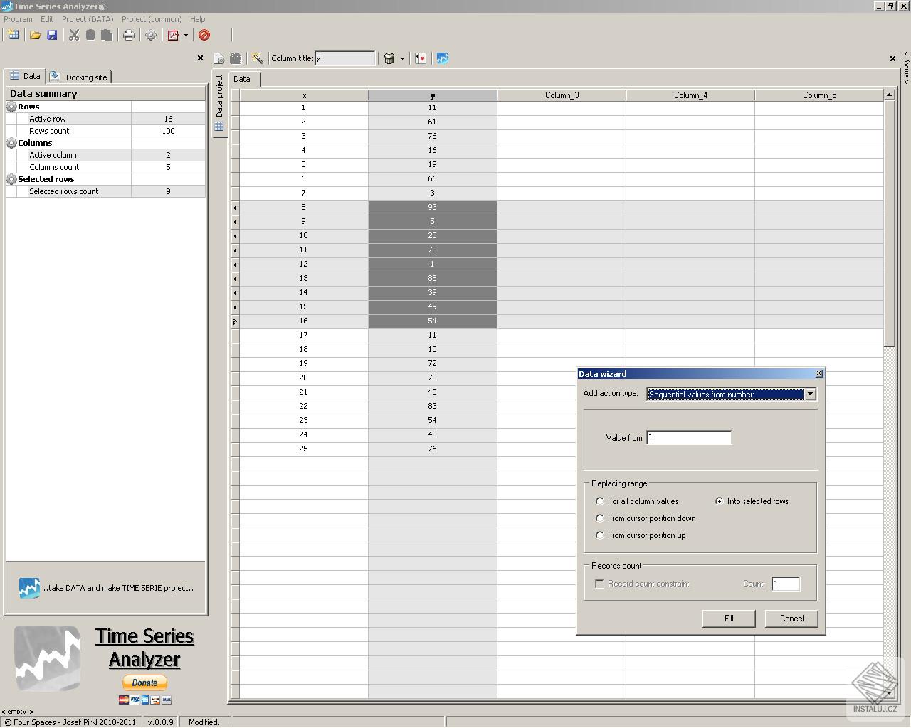 Time Series Analyzer