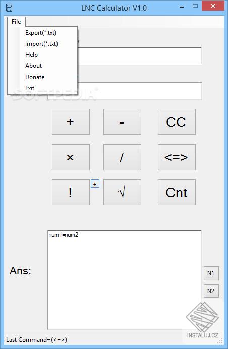 LNC calculator