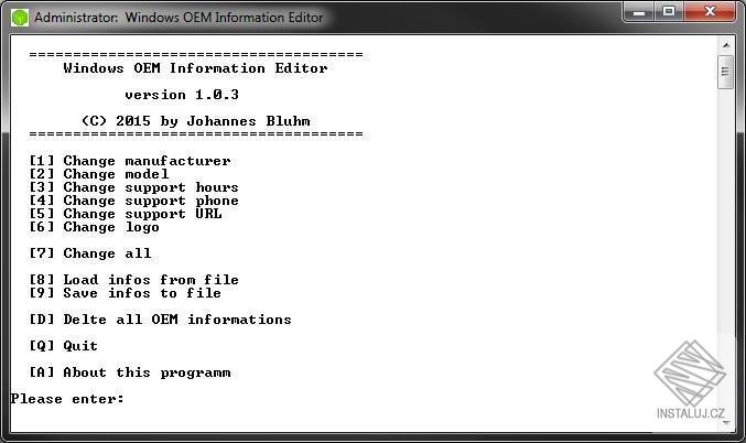 Windows OEM Information Editor