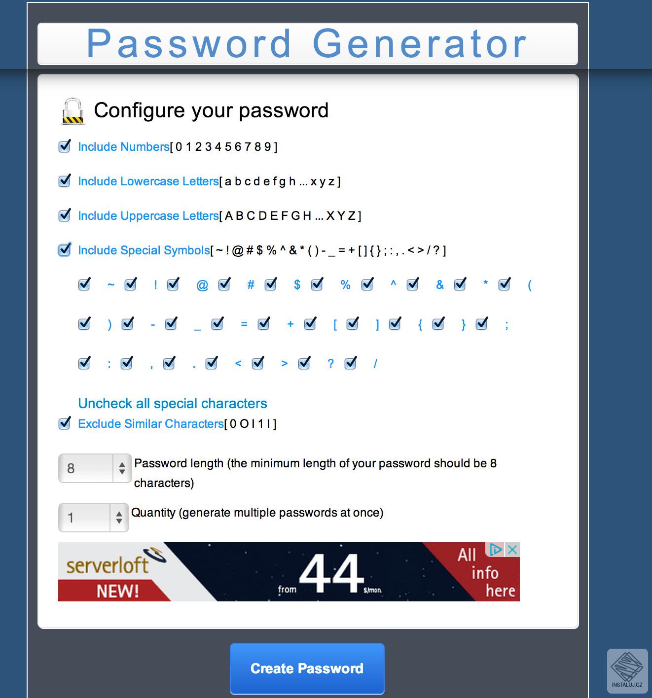 MC Password Generator