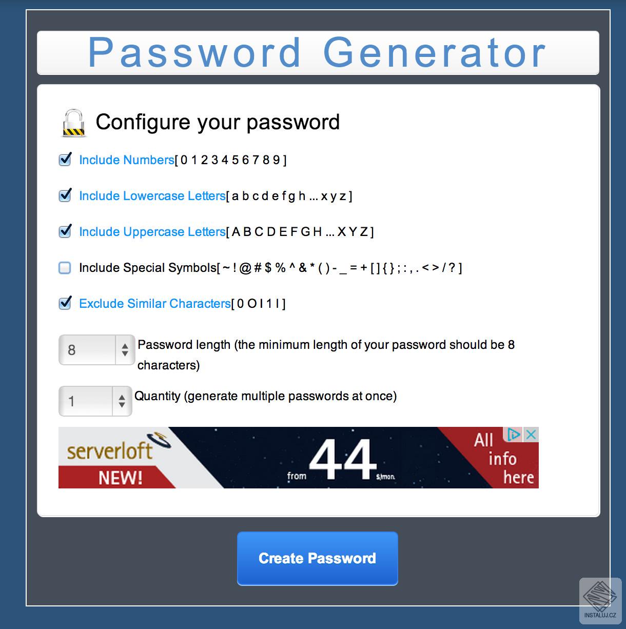 MC Password Generator