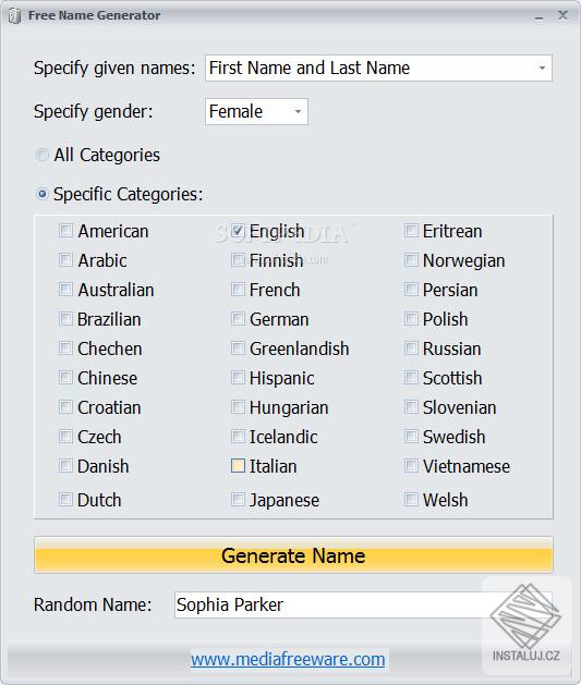 Free Name Generator