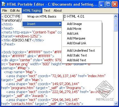 HTML Portable Editor