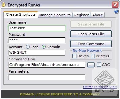 Encrypted RunAs