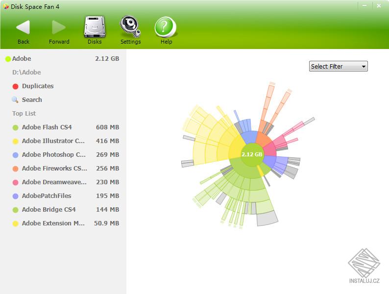 Disk Space Fan