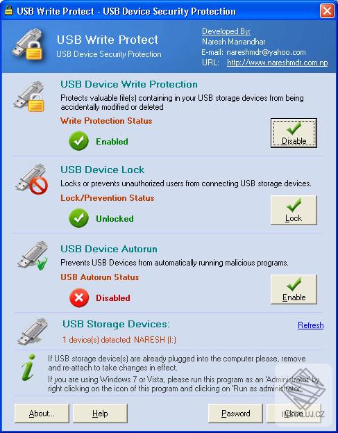 USB Write Protect