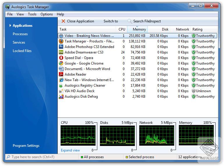 Auslogics Task Manager