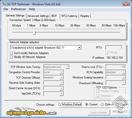 TCP Optimizer